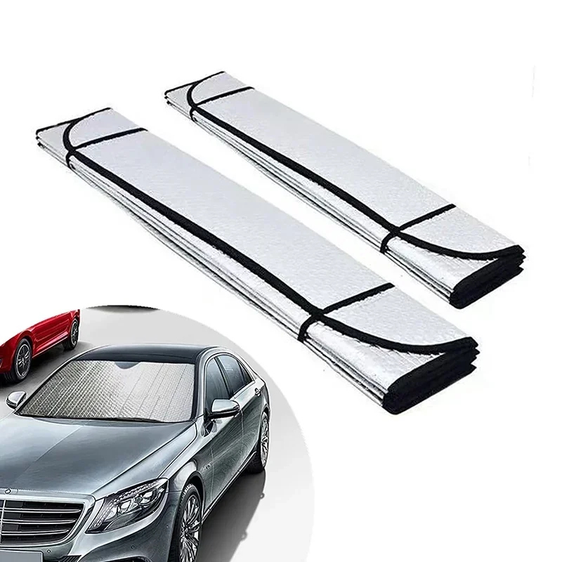 AliExpress - Pare-soleil de fenêtre avant de voiture, protection UV, pare-soleil, couverture de visière de pare-brise, rideau automatique, accessoires