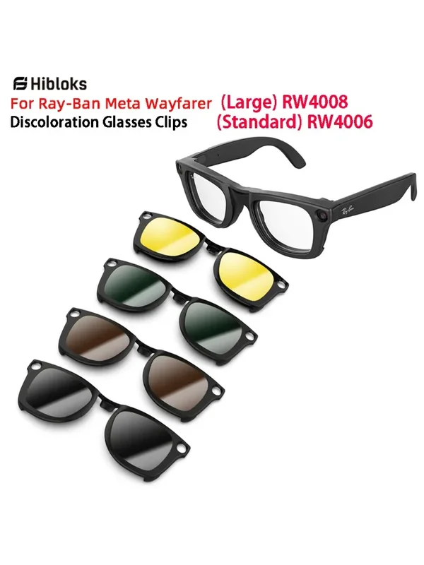 AliExpress - Hibloks pour Ray-Ban Meta Wayfarer & GEN 2 RW4012/RW4008/RW4006 lunettes intelligentes Clip M & L lentilles de lunettes de soleil 