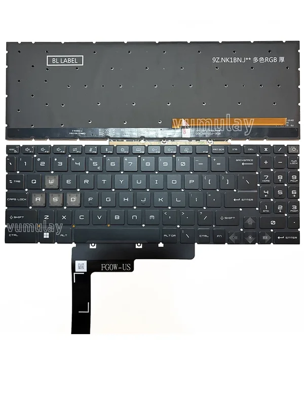 AliExpress - Clavier rétroéclairé RVB US/Russe pour MSI Katana 15 17 B13UCXK B13UDXK B13VEK B13VFK B13VGK B12U B12UCR B12UCRK B12UCX B12UCXK B12UDXK 