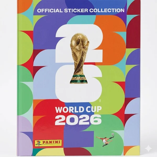 Panini 2026 FIFA World Cup Officiellt Album | Enkel Tom Samlingsbok, Officiellt Mästerskapstemaalbum för VM 2026