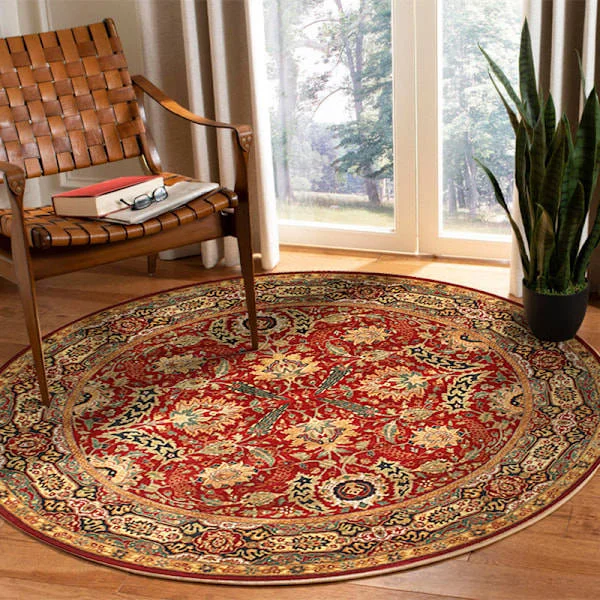 Round rug large, soft, non-slip, washable rug 100*100 cm