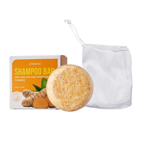 Plantebaseret shampoo-bar til kontrol af fedtet hår og glathed