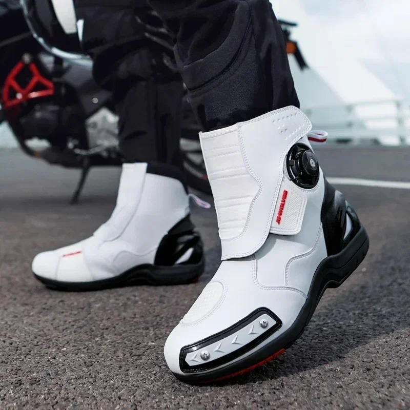 AliExpress - Devons être sélectionnés chaussures de moto de course compétitives bottes hautes Anti-collision équitation sur route de montagne un 
