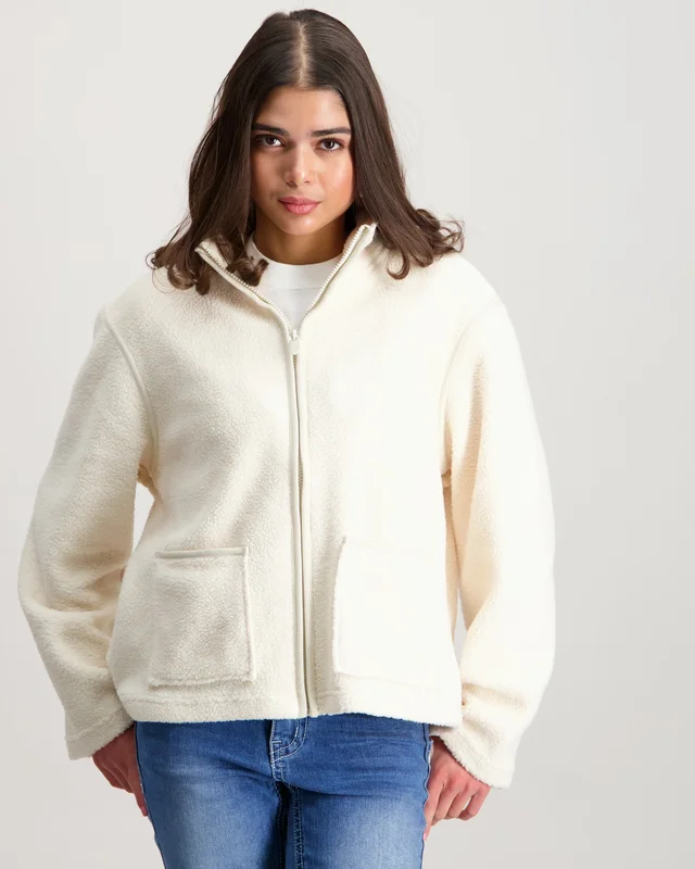 RYVLS Teddy Jacket Cremefarben Jacken Mädchen - Kids Brand Store