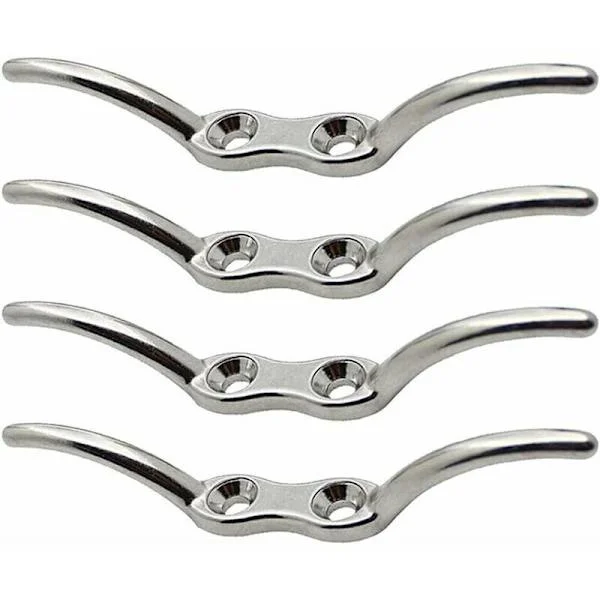 Fortøyningsklampe Blind Hook Mastklampe Hook Rustfritt Stål Klampe Hook for Blinds Tau Gardin Yacht Dock Deck Base Marine Båt Feste Tilbehør 4