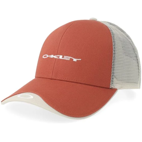 Oakley - Classic Hat Flame Red Trucker Trucker Orange Cap - @ Hatstore