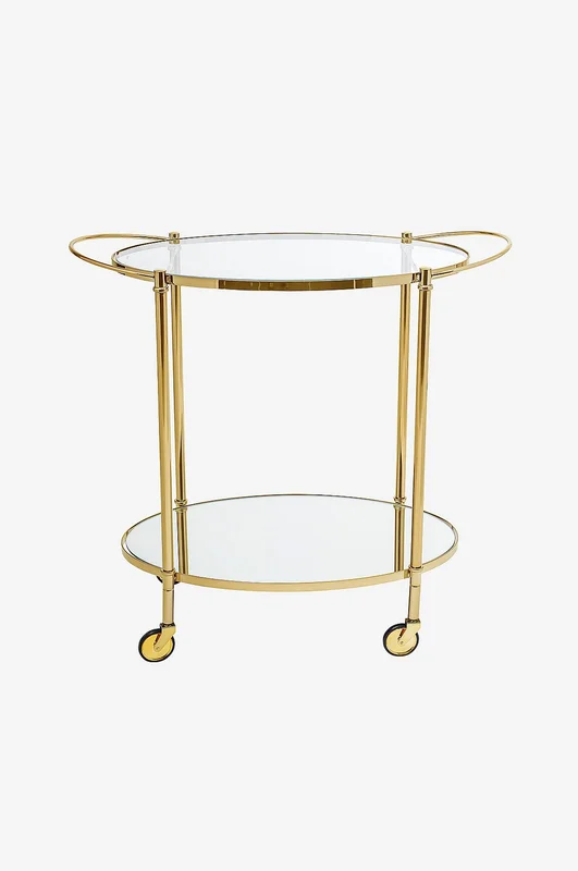 Bloomingville - Barvagn Gold - Guld - Serveringsvagnar - Från Homeroom