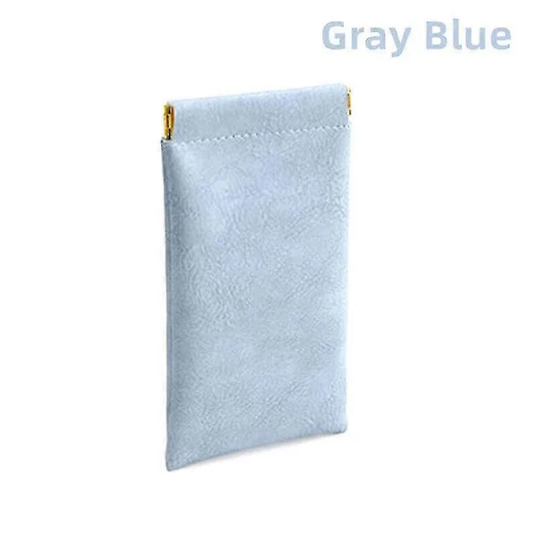 Soft PU Leather Glasses Storage Bag Sunglasses Case Portable Waterproof Pouch 2pcs