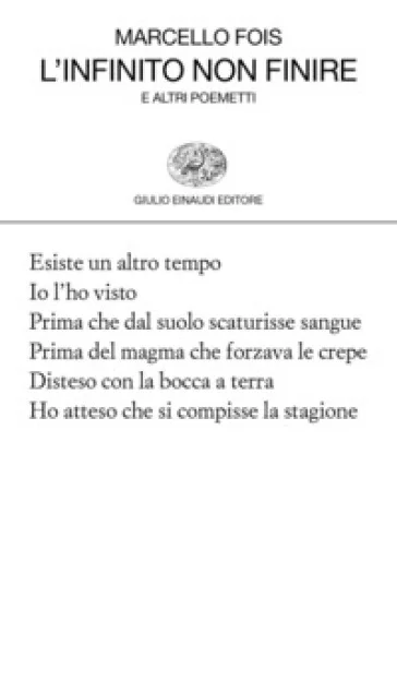 L'infinito non finire Marcello Fois
