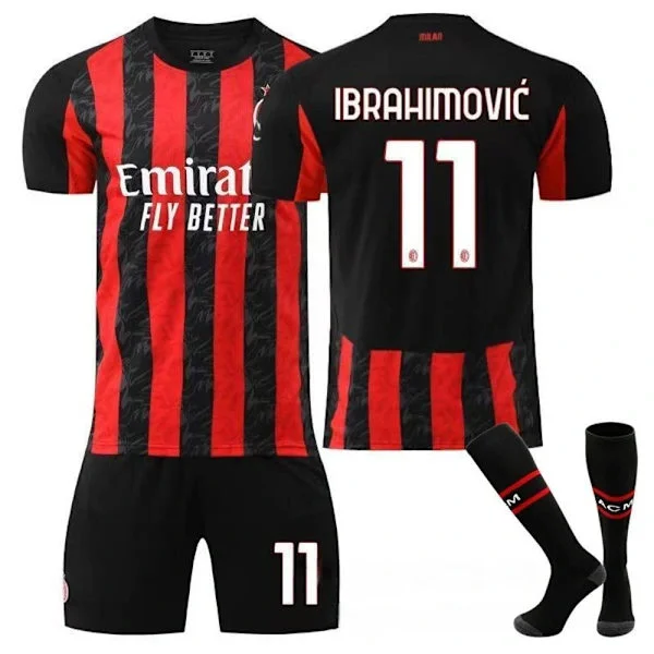AC Milan Hemma Tröja Barn - Zlatan Ibrahimovic Fotbollströja [YDE] #26 #26 #26