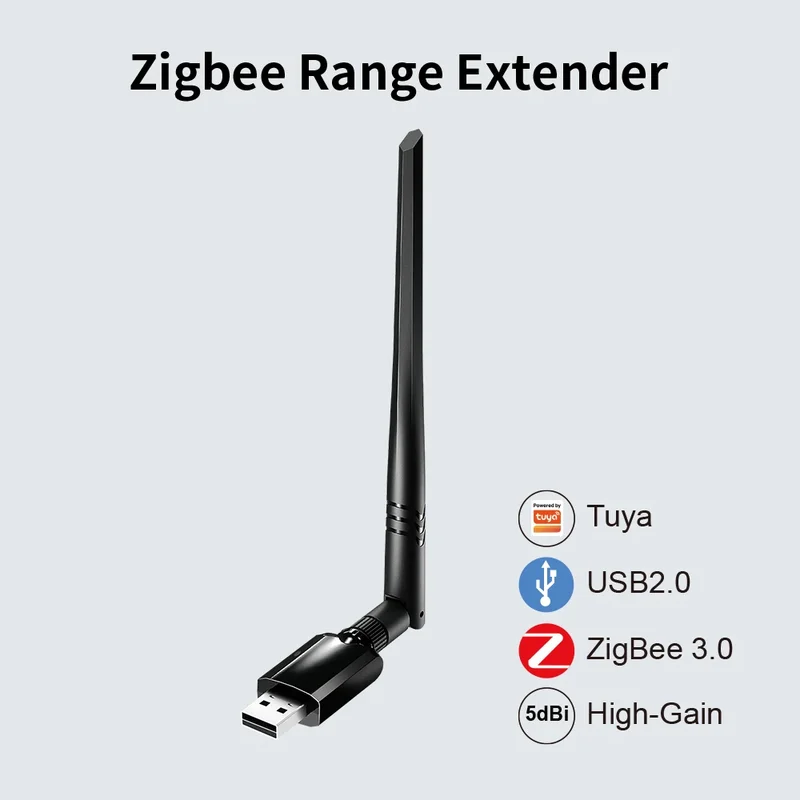 AliExpress - Zigbee Range Extender tuya zigbee usb passerelle à gain élevé étendre la plage de couverture Zigbee antenne détachable pour l'application