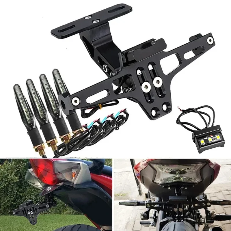 AliExpress - Support de plaque d'immatriculation de moto, support de plaque d'immatriculation pour BMW R1200GS Yamaha MT07 MT10 Kawasaki Z750 Z800 