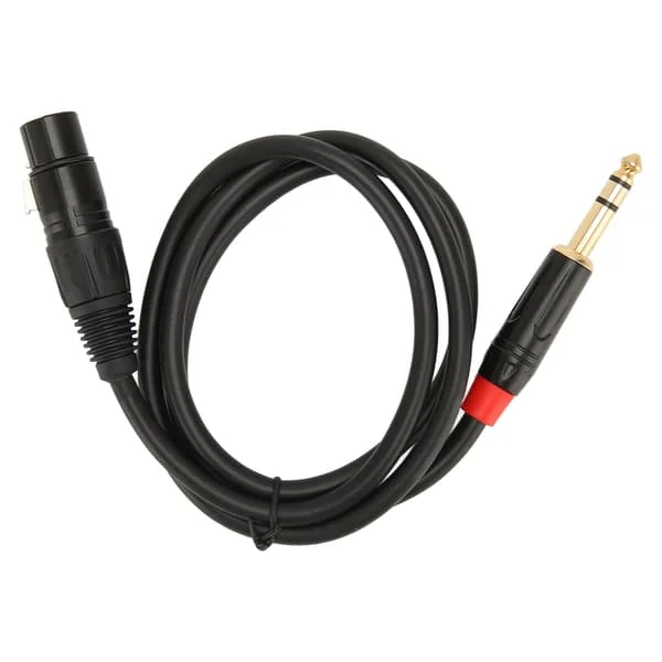 XLR Hona till TRS 3 Pin 6.35mm Ljud Stereo Kabel 1m Musik
