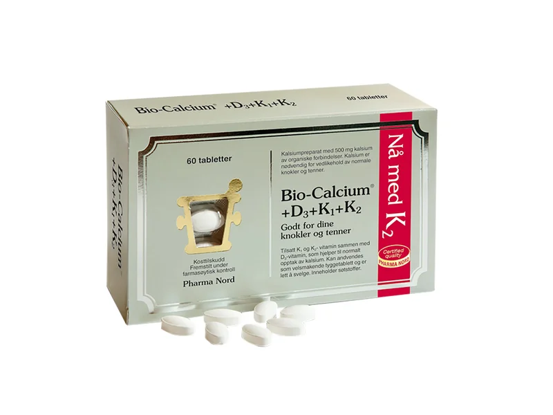 Pharma Nord Bio-Calcium +D3+K-vitamin, 60 stk.