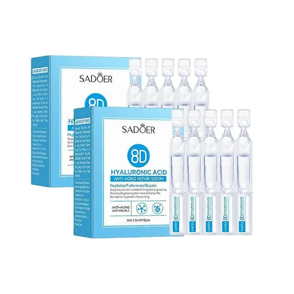 1-5x Hyaluronsyra Serum Microneedling Serum för Ansiktet, Hyaluronsyra Anti-aging Reparationsserum