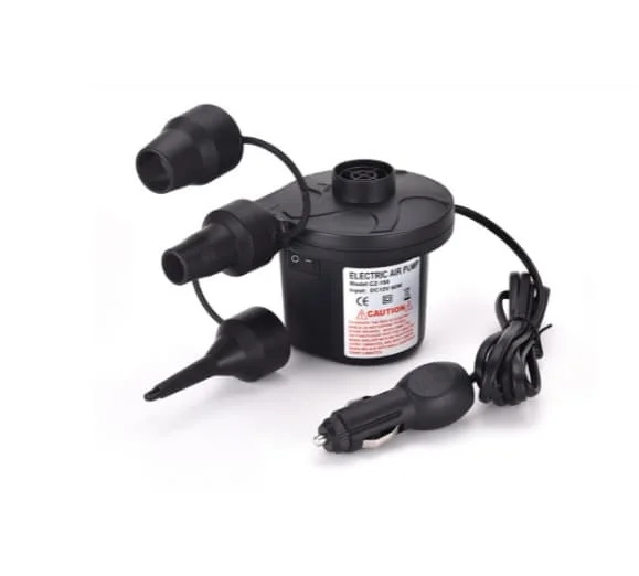 Bærbar elektrisk luftpumpe med 3 dyser, 2 i 1, pumpe og tømme-maskin for oppblåsbar madrass sofa basseng oppblåsbare leker, 240V AC/12V DC