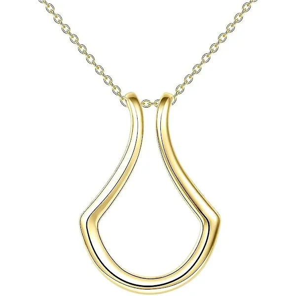 Ringhållare Halsband för Kvinnor Flickor Ringhållare Halsband för Fru Flickvän Mamma Ringhållare Hänge Smyckesgåvor