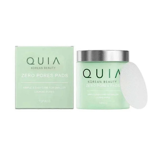 QUIA Zero Pore Pads Målretter Store Porer og Ujevn Hudtone Koreansk Hudpleie 70 STK