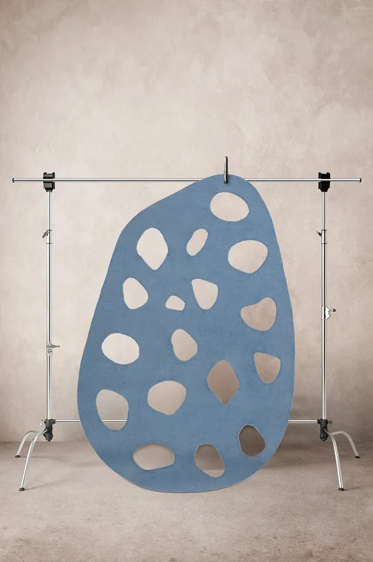 Jotex - Laagpolig Vloerkleed 160x230 Cm Blauw Blauw - LANCY - Koop Laag- en hoogpolige & geknoopte vloerkleden bij Jotex