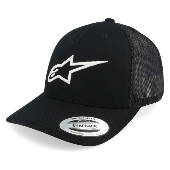Alpinestars - Ageless Hat Black/Black Trucker Trucker Black Cap - @ Hatstore