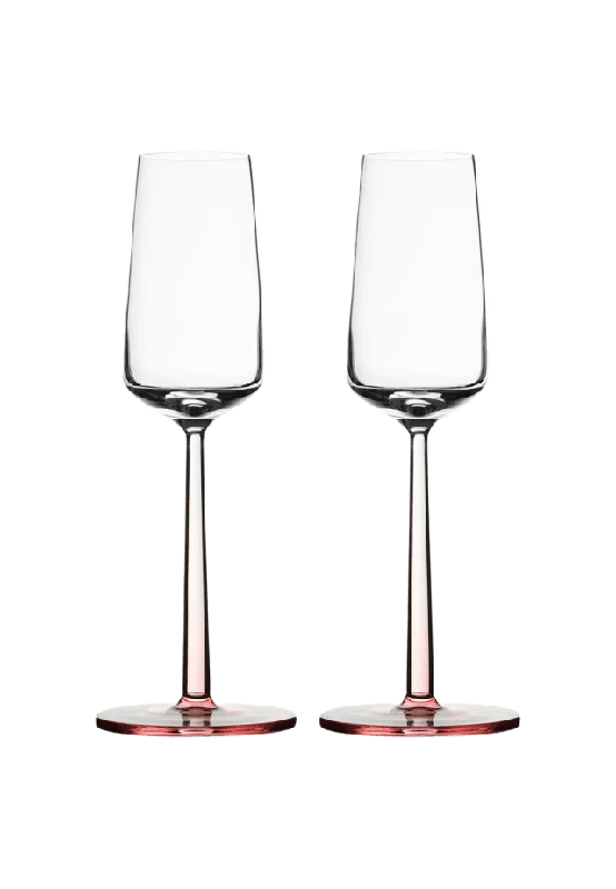 Iittala Essence champagneglas 21 cl ros 2-pack Glas Rosa
