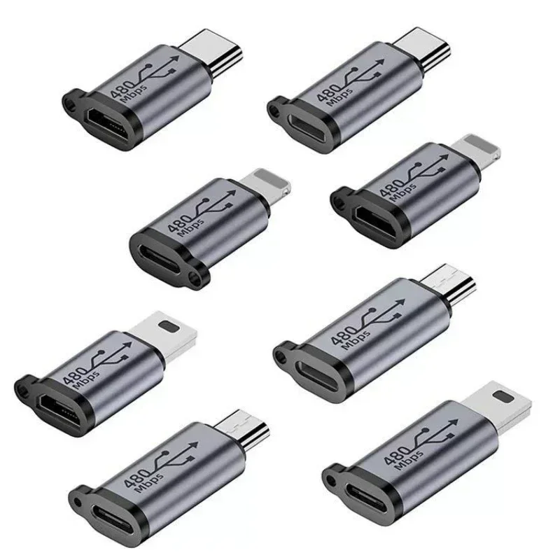 AliExpress - 10/5/2/1pc USB Typ-C Adapter Typ C Zu IOS Zu Micro Zu Mini USB Buchse auf Stecker Konverter Für Xiaomi Samsung Ladegerät Datenkabel