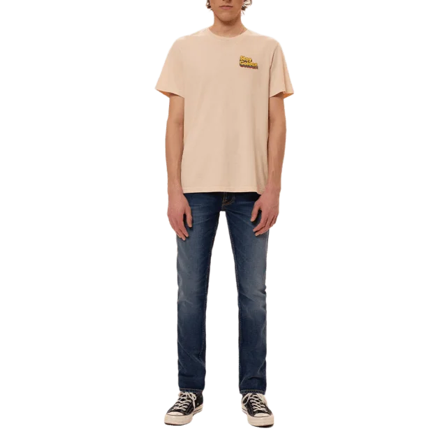 Nudie Jeans Lean Dean Troubled Sea Herr Blå W32/L30