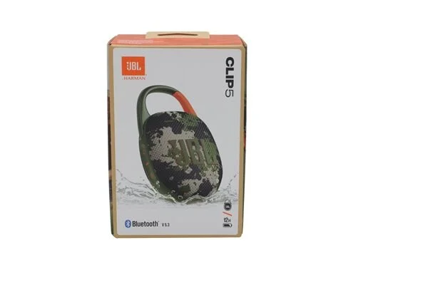 JBL Clip 5 kannettava Bluetooth-kaiutin laatikko Camouflage