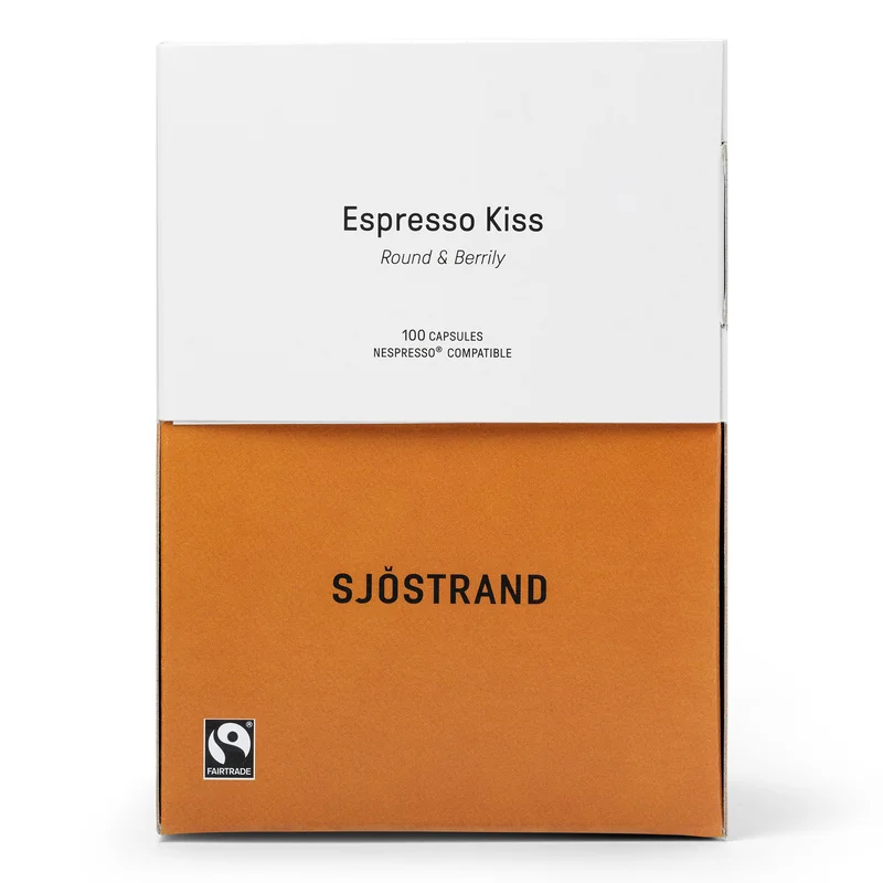 Sjöstrand coffee Espresso Kiss kaffekapsler 100-pakning
