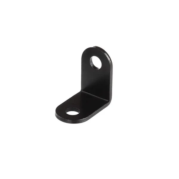 50 STK Vinkelbrakett, Svart L-formet brakett for trehylle, skap, stol, bord, dør - Svart, rustfritt stålmateriale, 2,5*2,5*1,6 cm