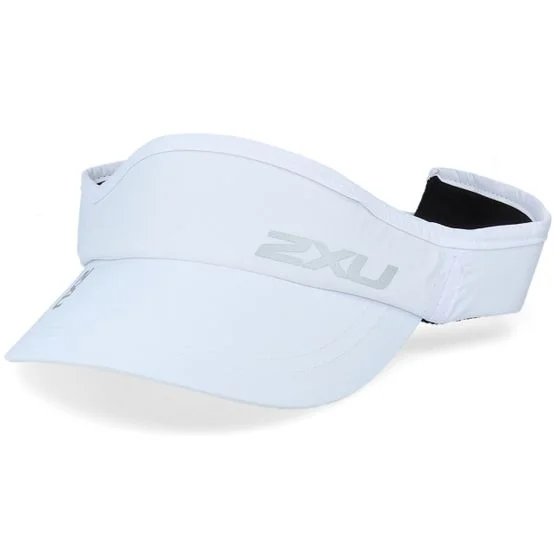 2XU - White visor Caps - Run White/White Visor @ Hatstore