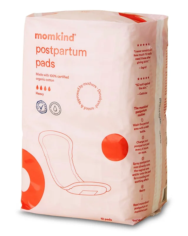 momkind Postpartum Pads 12 stk, Børn & Forældre, Efterfødsel, Efterfødselsbind