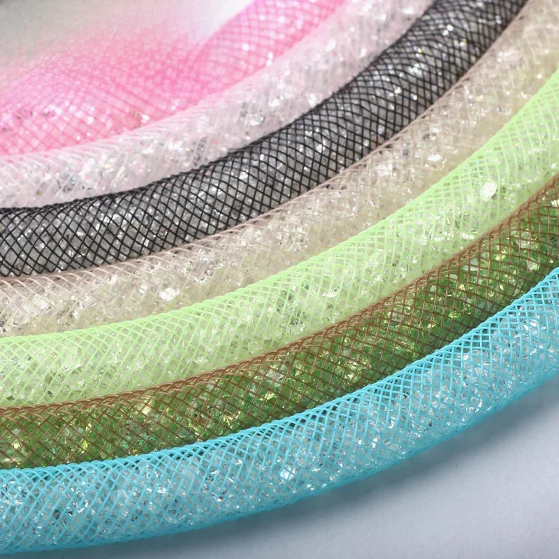 AliExpress - OlingArt 8mm 5 M/Lot vente en gros Bracelet en maille colorée bijoux bricolage raccord avec des pierres de cristal rempli collier ras du 