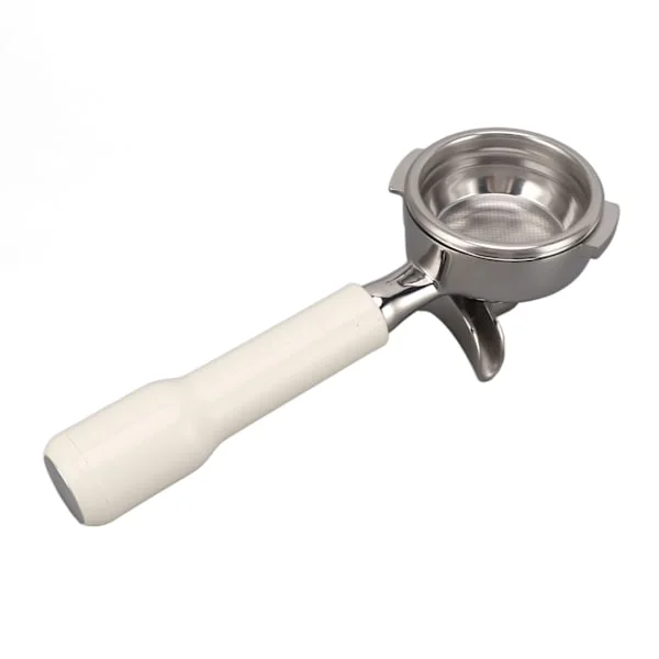 58 mm portafilter i rostfritt stål med 2 öron, avtagbar filterhållare för Nuova kaffemaskin, reservdel, vit