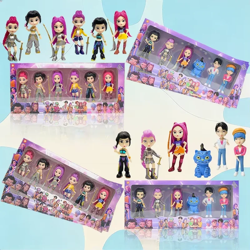 AliExpress - HOT Anime Kpops Demon Hunters Figur Rumi Zoe Mira Anime Polyvinylchlorid-Charakter-Sammlung Desktop-Dekoartikel Kindergeschenk