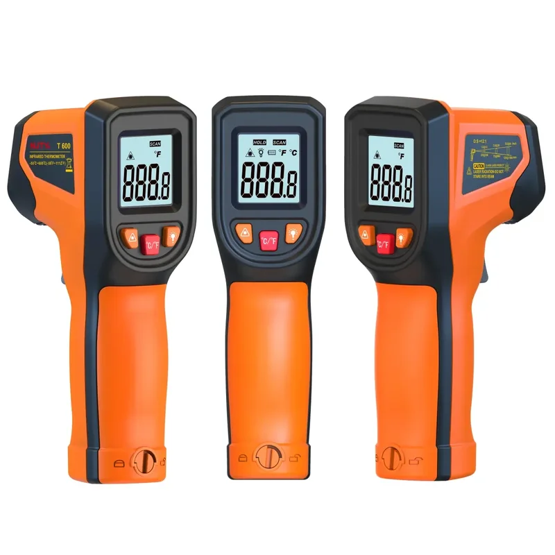 AliExpress - NJTY T600 T600A Infrarot-Thermometer, Laser-Temperaturpistole, Sensor, tragbar, berührungslos, IR-LCD, Wärme, Industrie-Pyrometer 600 ° C