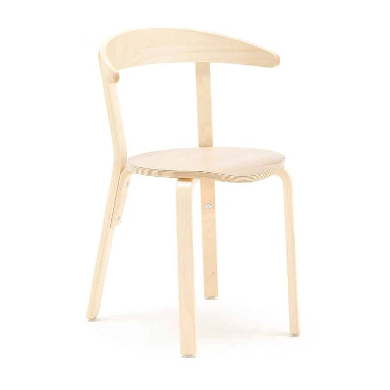 Puutuoli LINUS, istuinkorkeus: 450 mm, koivu, koivuviilu