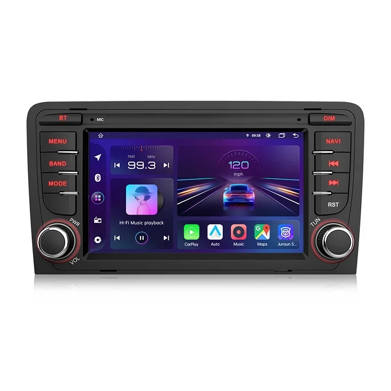 AliExpress - Junsun 7" Wireless CarPlay for Apple Android Auto Car Radio for Audi A3 8P S3 RS3 2003-2012 GPS Stereo Multimedia 4G 8core RDS