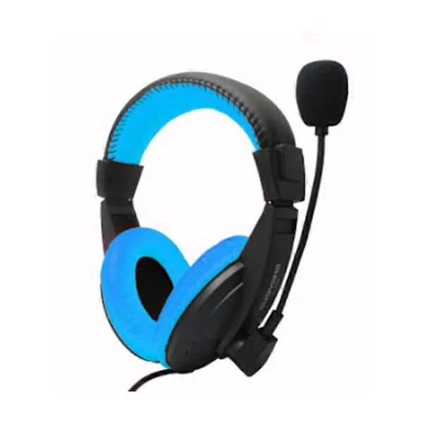 JTKE Trådbundet Stereo Headset 3,5 mm Brusreducerande Hörlurar med Mikrofon Justerbart Huvudband för Dator Laptop Stationär
