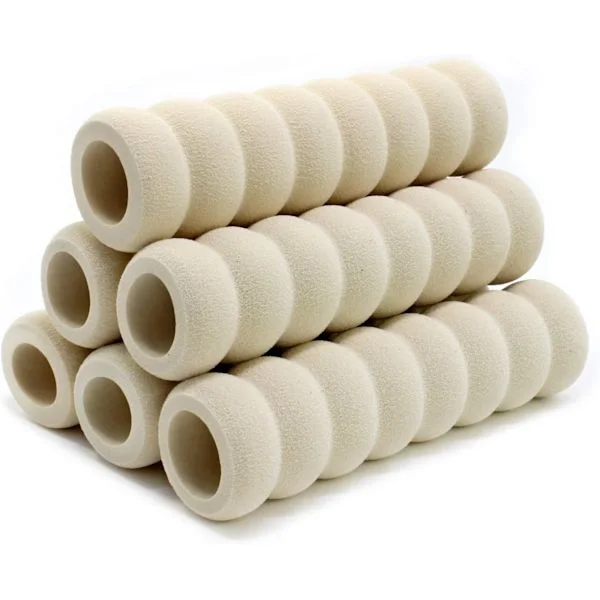 13,5x2cm 6-pak Dørhåndtag Beskyttelsescover Sikkerheds Dør Blød Svampehandske til Børn (Beige)