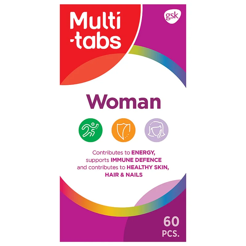 Spar 25% • Køb 2, Multi-tabs Woman tabletter 60 stk, Helse & Madvarer, Kosttilskud, Kosttilskud Til Kvinder