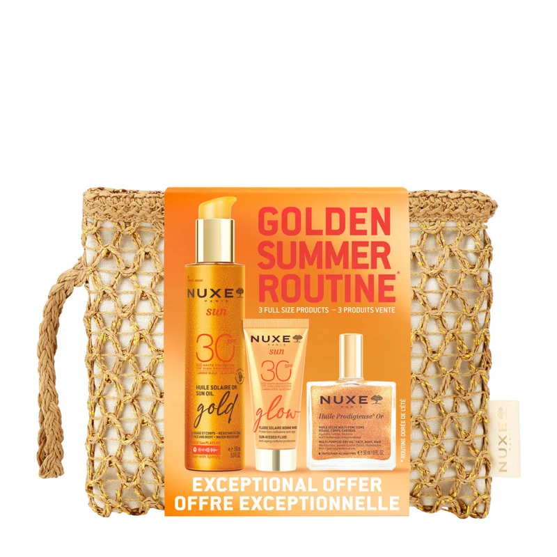 Nuxe Sun Trousse Summer Routine Dorata 1pz - Cofanetto Solare
