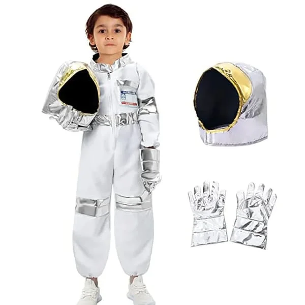 Barn Vuxen Rymddräkt Jumpsuit Flyg Astronaut Bodysuit Cosplay Kostym Unisex Uniform Halloween Klä Ut Gåva Rymddräkt