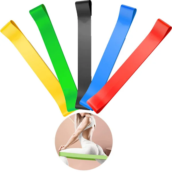 (Set of 5) Resistance Bands, Exercise Bands, Resistance for Women, Resistance Band Set Men, for Exercises, Yoga, Home, Pilates and Training