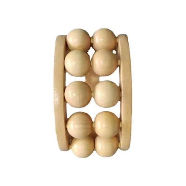 Massage Ball Roller - Handheld Wooden Full Body Massager for Back, Neck, Foot, Calf, Leg, Arm | Deep Tissue Massage for Relief
