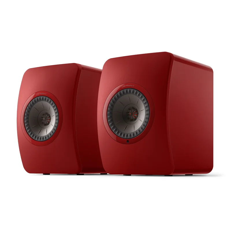 Outlet - KEF LS50 Wireless II Kompakthögtalare - Aktiv - Röd