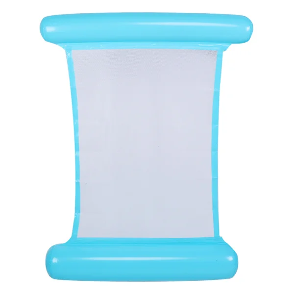 Portable Floating Inflatable Water Bed Foldable Hammock Pool Floating Chair Blue[C]