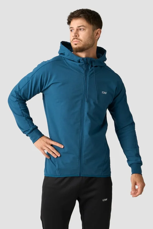 ICANIWILL - Activity Zip Hoodie Teal - Herr - Träningskläder från ICIW