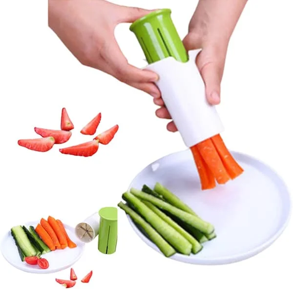 Creative Kitchen Utensils, Multifunctional Fruit and Vegetable Slicer, Fruit Salad Pizza Fruit Dispenser