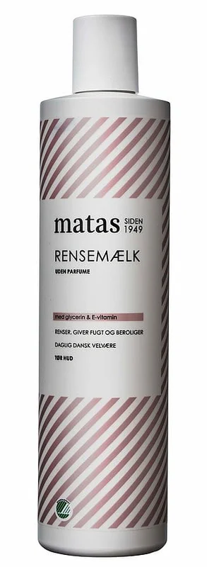 Matas Striber Rensemælk til Tør Hud Uden Parfume 500 ml, Hudpleje, Renseprodukter, Rens & Vask